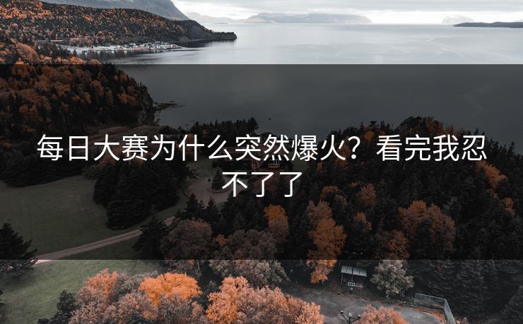 每日大赛为什么突然爆火？看完我忍不了了