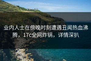 业内人士在傍晚时刻遭遇丑闻热血沸腾，17c全网炸锅，详情深扒